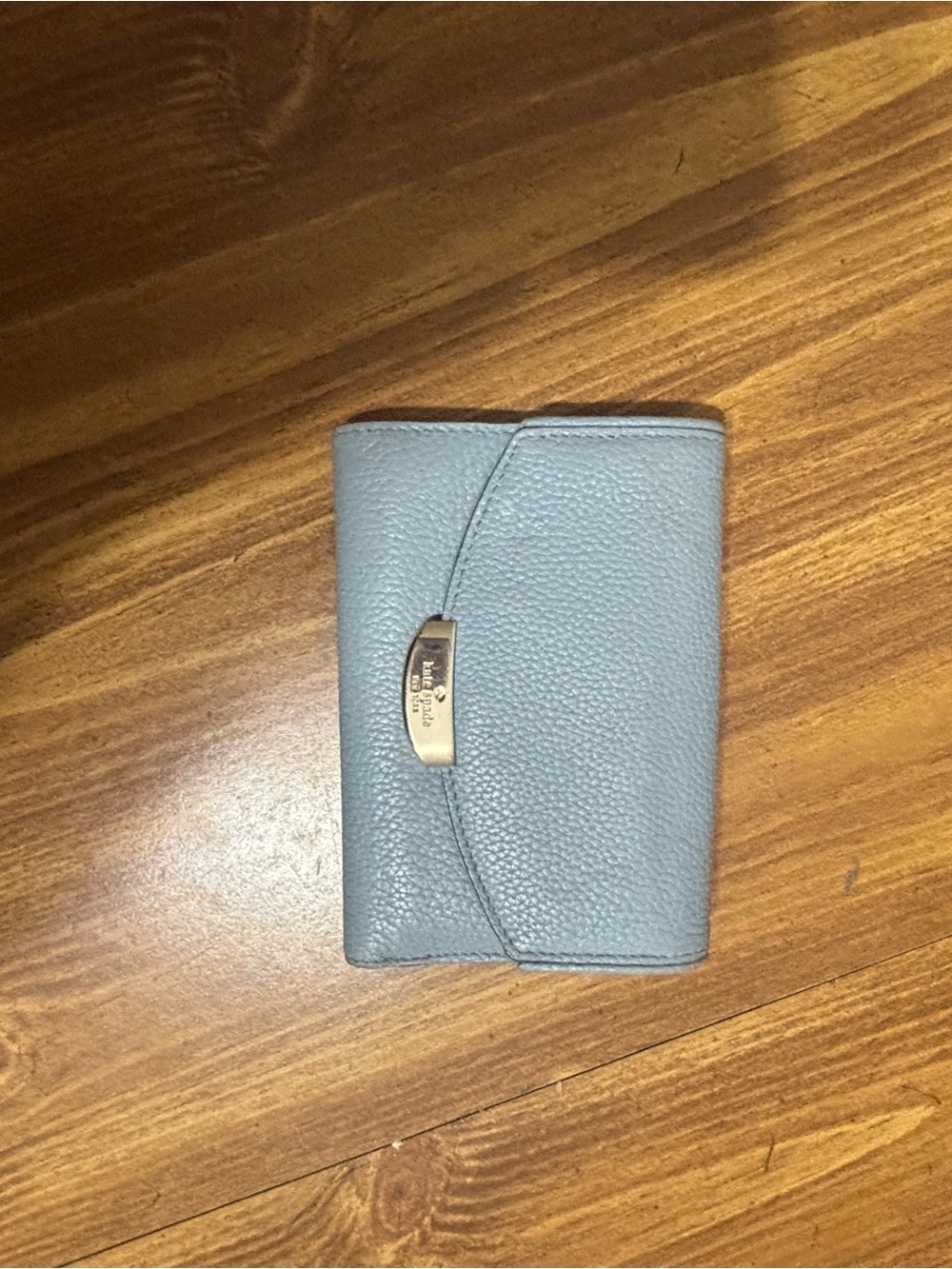 Light Blue Leather Bifold Wallet - Kate Spade